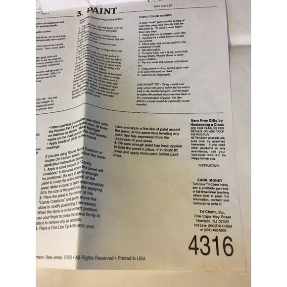 4316 Tri Chem Indian Mask Pre-Shaded Iron Transfer 21" X 16" Native American - Picture 8 of 11